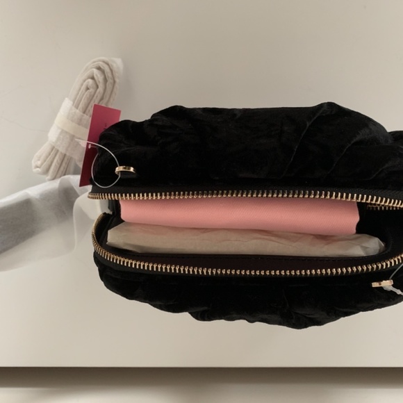 BNWT Kate Spade ♠️  party velvet cat clutch - Picture 7 of 8